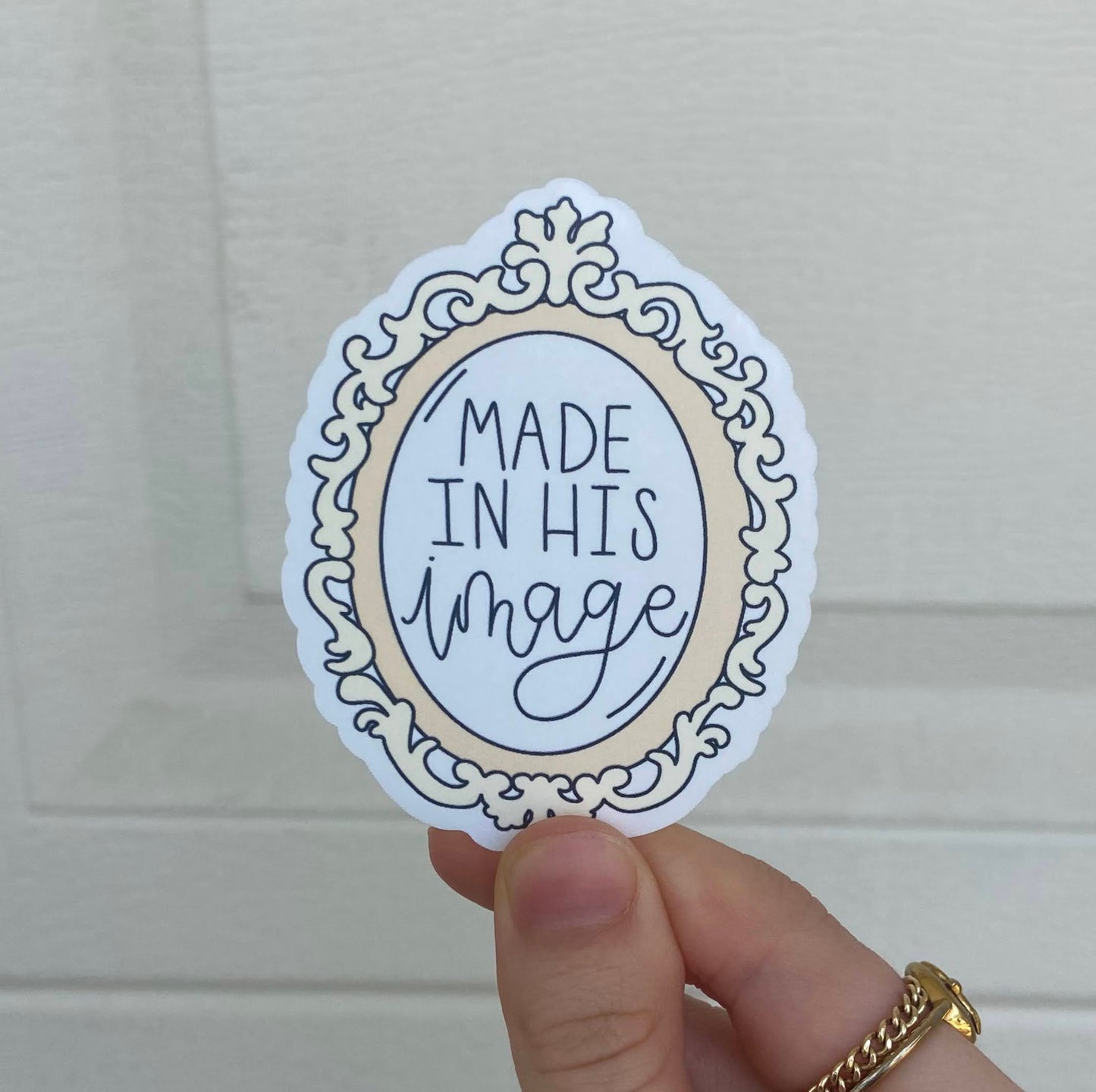 Made In His Image Sticker